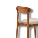 Ver imagem 6 de Conjunto Sala de Jantar Mesa Madeira Maciça Genova 6 Cadeiras Monaco Marrom/Cinamomo Imbuia/Off Whit