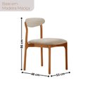 Ver imagem 4 de Conjunto Sala de Jantar Mesa Madeira Maciça Genova 6 Cadeiras Monaco Marrom/Cinamomo Imbuia/Off Whit