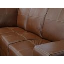 Ver imagem 5 de Sofá de Couro Canto Marrocos 2 Lugares - Chaise Esquerda - Conhaque com Brilho