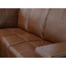 Sofá de Couro Canto Marrocos 2 Lugares - Chaise Esquerda - Conhaque com Brilho - 5