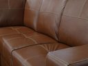 Ver imagem 5 de Sofá de Couro Canto Marrocos 2 Lugares - Chaise Esquerda - Conhaque com Brilho