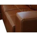 Ver imagem 6 de Sofá de Couro Canto Marrocos 2 Lugares - Chaise Esquerda - Conhaque com Brilho