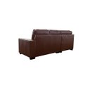 Ver imagem 3 de Sofá de Couro Canto Marrocos 2 Lugares - Chaise Esquerda - Conhaque com Brilho