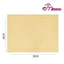 Ver imagem 5 de Jogo 4 Lugar Americano Retangular Mesa Pvc Dourado Executivo 30x45cm em Casa Tem