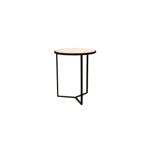 Mesa Lateral G Smart Mp - Base Preta - Branco