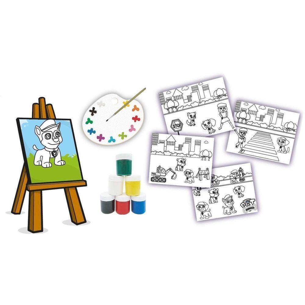 Brinquedo Para Colorir Esquadrao Pet Kit C/04 Telas Brinc. De Crianca