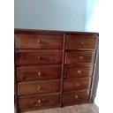 Ver imagem 3 de Cômoda Madeira Leila 10 Gavetas 1,08m Imbuia