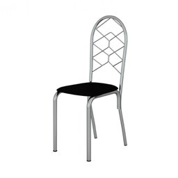 Conjunto de Mesa Leon 150x80cm com 6 Cadeiras Nice Cromado e Tampo de Vidro Tubform - 5