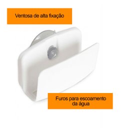 Porta Esponja C/ventosa Bco - 2