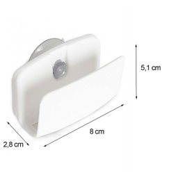 Porta Esponja C/ventosa Bco - 3