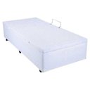Ver imagem 2 de Cama Box Baú Solteiro Branco em Tecido com Pistão - 096x203