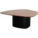 Ver imagem 1 de Mesa Centro Stone Alta Tampo Amêndoa Suave com Base Preto Fosco 90 Cm - 72360