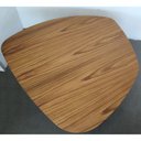 Ver imagem 3 de Mesa Centro Stone Alta Tampo Amêndoa Suave com Base Preto Fosco 90 Cm - 72360