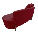 Ver imagem 6 de Namoradeira Sofá Feijão Luna 130cm Orgânica Suede Marsala