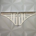 Ver imagem 4 de Mãos Francesas para Prateleira 20 cm Abstrata Linhas Retas Branca Aço Zarg