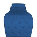Ver imagem 3 de Maca Ana Estética Capitone Corino 80 Cm Slk Decor Opala Azul Royal