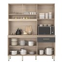 Ver imagem 4 de Kit Cozinha Compacta Ambiente Álamo Avena Touch Grafito – Demóbile