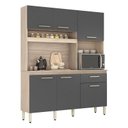 Ver imagem 2 de Kit Cozinha Compacta Ambiente Álamo Avena Touch Grafito – Demóbile
