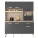 Ver imagem 3 de Kit Cozinha Compacta Ambiente Álamo Avena Touch Grafito – Demóbile