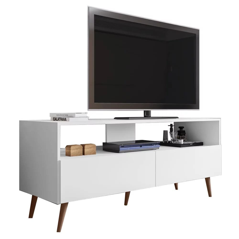 Rack Sienna para Tv até 55 Polegadas Branco - Belliv Decor