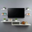 Ver imagem 3 de Rack Nicho Suspenso para Quarto e Sala com 4 Prateleiras