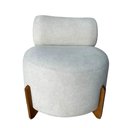Ver imagem 2 de Poltrona Decorativa Mônaco Bouclé Bege
