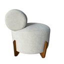 Ver imagem 3 de Poltrona Decorativa Mônaco Bouclé Bege