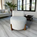 Ver mais imagens de Poltrona Decorativa Mônaco Bouclé Bege