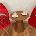 Ver imagem 5 de Mesa Cone Lateral Pau Ferro Linear Tampo 41 cm Personal Decor Design Mesa Lateral Cone Redonda Marro