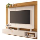 Ver imagem 2 de Painel Tv 65 Pol 160cm Bancada Suspensa Pietro Off/cinamomo H01 - Mpozenato