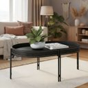 Ver imagem 4 de Mesa de Centro 35x93 com Detalhes em Couro Virginia Edecasamoveis