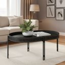 Ver imagem 1 de Mesa de Centro 35x93 com Detalhes em Couro Virginia Edecasamoveis