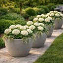 Ver imagem 4 de Kit 4 Vasos para Plantas Tramontina Asteca Plástico Granito Cinza Folhagens Flores Jardim Casa