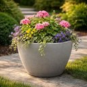 Ver imagem 2 de Kit 4 Vasos para Plantas Tramontina Asteca Plástico Granito Cinza Folhagens Flores Jardim Casa