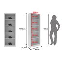 Ver imagem 2 de Estante para Livros ou Escritório 60cm 4 Prateleiras Branco Me4104 Tecno Mobili