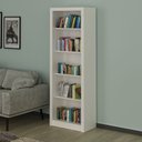 Ver imagem 1 de Estante Livros Escritório 4 Prateleiras Branco Tecnomobili