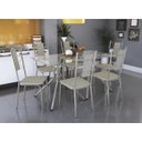 Ver imagem 1 de Conjunto de Mesa Ural com 6 Cadeiras Lisboa Crome Kappesberg