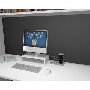 Suporte MDF Para Monitor e Tela LCD 40 x 20 cm 8,5 cm Altura