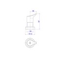 Ver imagem 2 de Acabamento Registro de Gaveta Gama Cromado Acabamento 1/2 e 1/4 - Deca Deca Metais