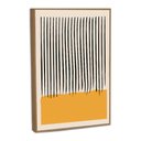 Ver imagem 2 de Quadro Decorativo Abstrato Linhas e Cores I com Moldura Filete