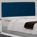 Ver imagem 1 de Cabeceira Painel Solteiro 90 Cm Poliana Suede Azul Marinho