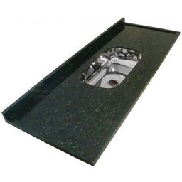 Pia em Granito Verde Ubatuba 1,20 Mt 0,60 Cm - 1 Pia em Granito Verde Ubatuba 1,20 Mt 0,60 Cm - 1