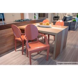 Kit 4 Cadeiras Sala Jantar Wind Plus UZ4003 4 Un Polipropileno Branco - Kappesberg - 4