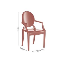 Kit 4 Cadeiras Sala Jantar Wind Plus UZ4003 4 Un Polipropileno Branco - Kappesberg - 3