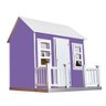 Casinha de Brinquedo com Cercado e Cortinas Roxa/branco L12 - Gran Belo - 5