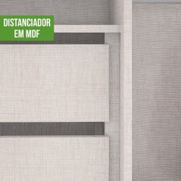 Guarda Roupa Spazio Glass 2.70 Branco Lopas - 9