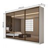 Guarda Roupa Spazio Glass 2.70 Branco Lopas - 12