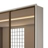 Guarda Roupa Spazio Glass 2.70 Branco Lopas - 2
