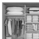 Ver imagem 3 de Guarda Roupa Spazio Glass 2.70 Branco Lopas