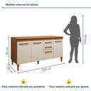 Ver imagem 3 de Balcão 4 Portas e 2 Gavetas Toronto